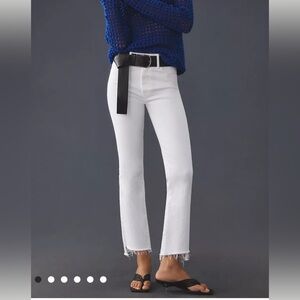 Mother White Insider Crop Jeans